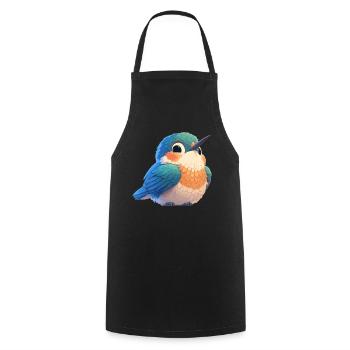 Hummingbird Kolibris Kolibri - Kochschürze - Schwarz - Vorne - AI Model Male 185 dark (185cm)