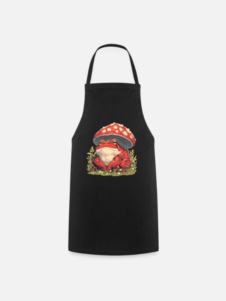 Toad Kröten Kröte - Kochschürze - Schwarz