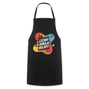 S’envoler pour Dubaï avec DJ Akun - Tablier de cuisine - noir - Devant - AI Model Male 185 dark (185cm)