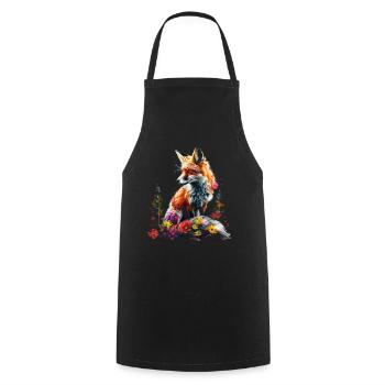 Drôle Renard Renard Art Animal Nature Animaux Animaux Sauvages - Tablier de cuisine - noir - Devant - AI Model Male 185 dark (185cm)