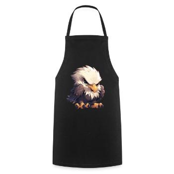 Pygargue à tête blanche Weißkopfseeadler - Tablier de cuisine - noir - Devant - AI Model Male 185 dark (185cm)