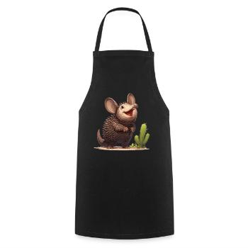 Armadillo Gürteltiere Gürteltier - Kochschürze - Schwarz - Vorne - AI Model Male 185 dark (185cm)