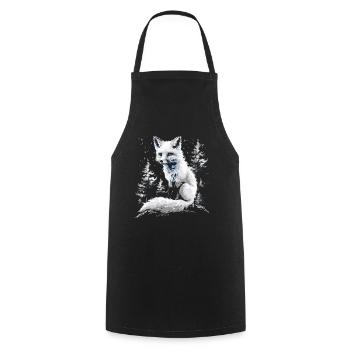 Drôle Renard Renard Art Animal Nature Animaux Animaux Sauvages - Tablier de cuisine - noir - Devant - AI Model Male 185 dark (185cm)