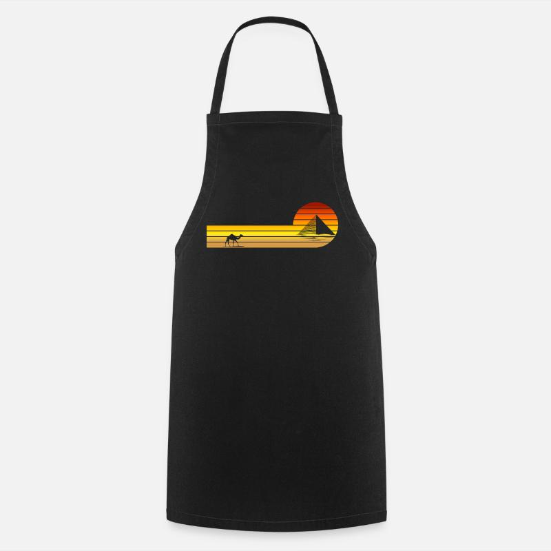 Sunset in Egypt - Cooking Apron - black