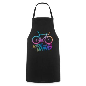 Gradient Fahrradfahrt Grafik - Kochschürze - Schwarz - Vorne - AI Model Male 185 dark (185cm)