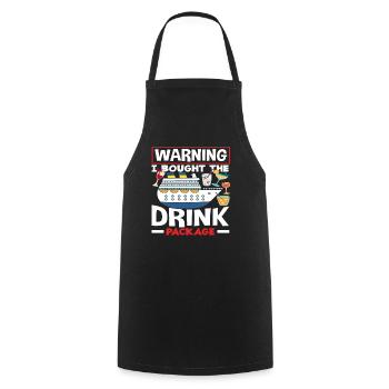 Warning I have purchased the beverage package - Cooking Apron - black - Front - AI Model Male 185 dark (185cm)
