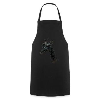 Girafe motif animal amoureux des animaux safari - Tablier de cuisine - noir - Devant - AI Model Male 185 dark (185cm)
