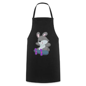 Bunny Skater Skateboard - Tablier de cuisine - noir - Devant - AI Model Male 185 dark (185cm)