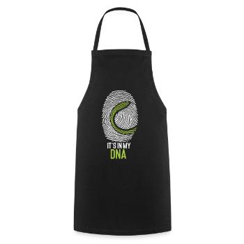 Funny Tennis Player Racket - Cooking Apron - black - Front - AI Model Male 185 dark (185cm)