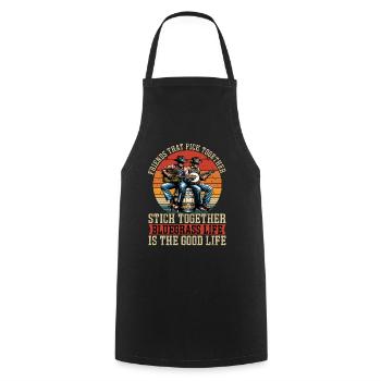 Bluegrass Music Friends That Pick Country Music - Cooking Apron - black - Front - AI Model Male 185 dark (185cm)