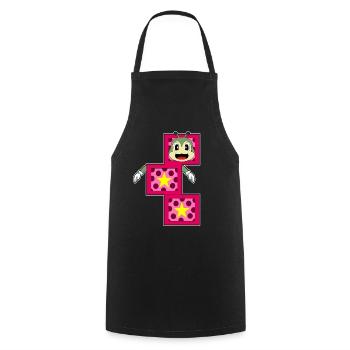 Magie du sorcier chenille - Tablier de cuisine - noir - Devant - AI Model Male 185 dark (185cm)