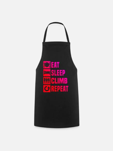 Grimpeur Bloc Grimpeur Homme Escalade Femme - Tablier de cuisine - noir