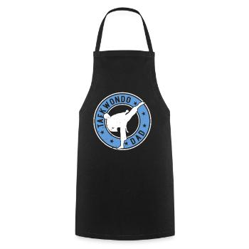 Taekwondo Dad Taekwondo Fighter Taekwondo Dad - Cooking Apron - black - Front - AI Model Male 185 dark (185cm)