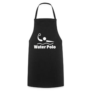 WATER POLO - Kochschürze - Schwarz - Vorne - AI Model Male 185 dark (185cm)
