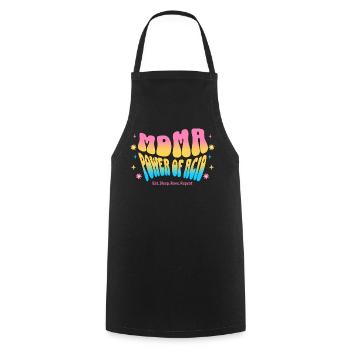 Rave Vibes – Power of Bass Festival Shirt - Kochschürze - Schwarz - Vorne - AI Model Male 185 dark (185cm)