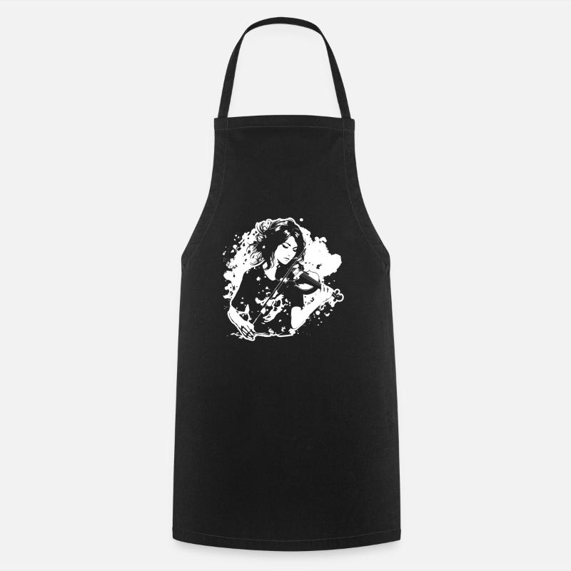 Violoniste - Tablier de cuisine - noir