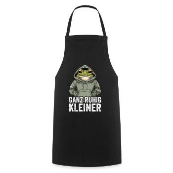 Ganz Ruhig Kleiner Lustiger Spruch - Kochschürze - Schwarz - Vorne - AI Model Male 185 dark (185cm)