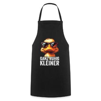 Ganz Ruhig Kleiner Lustiger Spruch - Kochschürze - Schwarz - Vorne - AI Model Male 185 dark (185cm)