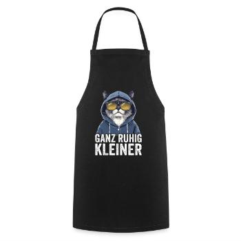 Ganz Ruhig Kleiner Lustiger Spruch - Kochschürze - Schwarz - Vorne - AI Model Male 185 dark (185cm)