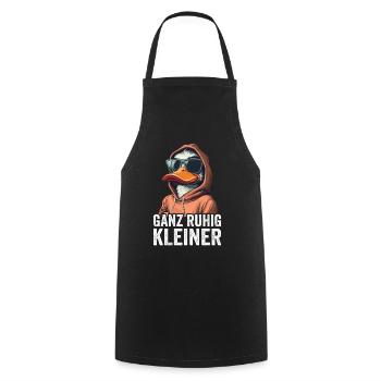 Ganz Ruhig Kleiner Lustiger Spruch - Kochschürze - Schwarz - Vorne - AI Model Male 185 dark (185cm)