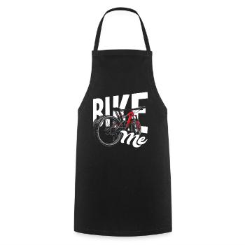 Bike Me Bike Lovers Adventure - Cooking Apron - black - Front - AI Model Male 185 dark (185cm)