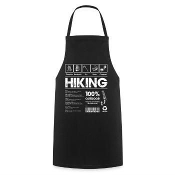 Hiking 100% Outdoor Bold - Cooking Apron - black - Front - AI Model Male 185 dark (185cm)