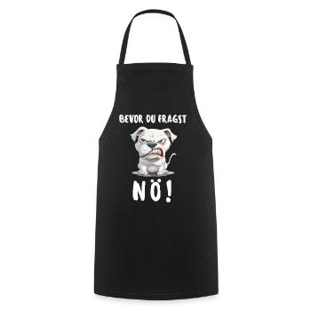 Dog Tshirt Funny Funny Humor Sarcasm Irony - Cooking Apron - black - Front - AI Model Male 185 dark (185cm)