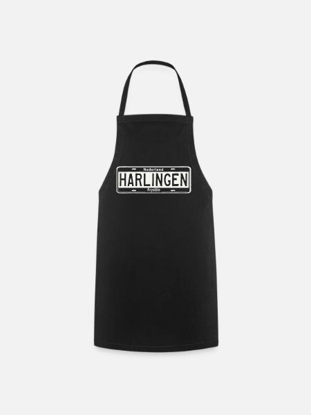 T-Shirt Harlingen Hoodie Ijsselmeer Holland - Tablier de cuisine - noir