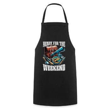Fossil Hunter Ready For The Weekend Geologist - Cooking Apron - black - Front - AI Model Male 185 dark (185cm)