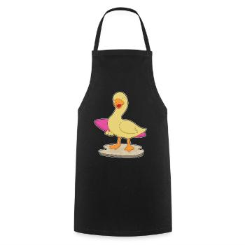 Surf de canards Surf Surf Été - Tablier de cuisine - noir - Devant - AI Model Male 185 dark (185cm)