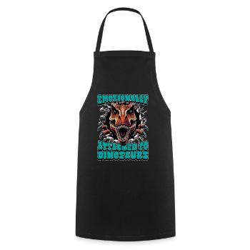 Paleontology Emotionally Attached Fossil Collector - Cooking Apron - black - Front - AI Model Male 185 dark (185cm)