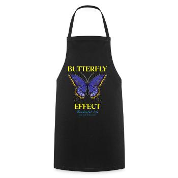 Techno Gift Rave Festival Party Music Tekk EDM - Cooking Apron - black - Front - AI Model Male 185 dark (185cm)