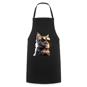 Maine Coon Cat Cat Mom Cat Maine Coon Cats - Cooking Apron - black - Front - AI Model Male 185 dark (185cm)
