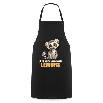Lémuren Lémuriens Lémurien - Tablier de cuisine - noir - Devant - AI Model Male 185 dark (185cm)