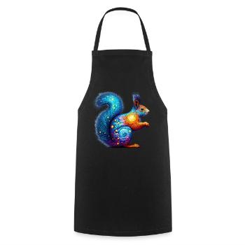 Squirrel - Cooking Apron - black - Front - AI Model Male 185 dark (185cm)