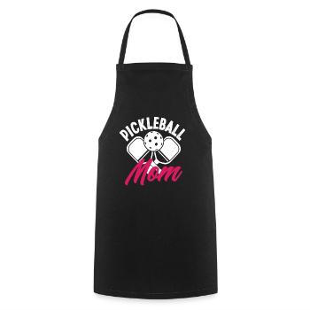 Maman de pickleball Fière mère de joueurs - Tablier de cuisine - noir - Devant - AI Model Male 185 dark (185cm)