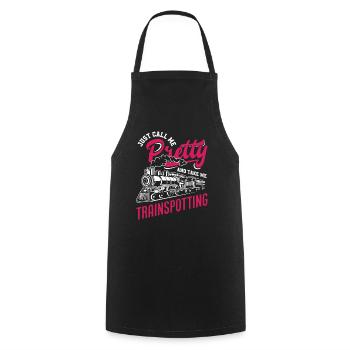 Appelez-moi jolie et emmenez-moi regarder - Tablier de cuisine - noir - Devant - AI Model Male 185 dark (185cm)