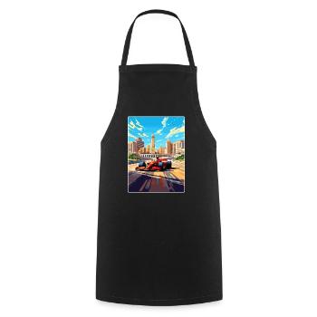 Baku Circuit Motorsport Race Azerbaijan Travel WPA - Cooking Apron - black - Front - AI Model Male 185 dark (185cm)