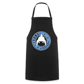 Sumo Combattant Sœur Sumo Lutteur Sumo Sœur Sumo - Tablier de cuisine - noir - Devant - AI Model Male 185 dark (185cm)