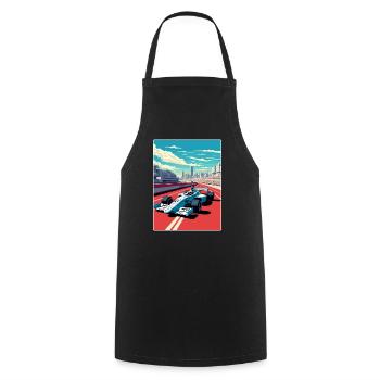 Mexico Circuit Motorsport Race Travel Poster WPA - Cooking Apron - black - Front - AI Model Male 185 dark (185cm)
