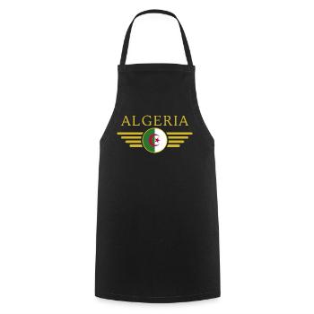 I Love Algeria, Elegance Style Design T-Shirt - Cooking Apron - black - Front - AI Model Male 185 dark (185cm)