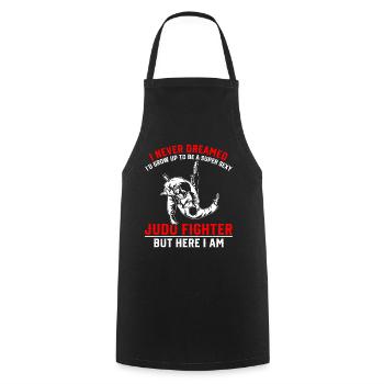 Je grandirais pour devenir un combattant de judo super sexy - Tablier de cuisine - noir - Devant - AI Model Male 185 dark (185cm)