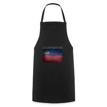 Liechtenstein Flag Vaduz Alps Holidays - Cooking Apron - black - Front - AI Model Male 185 dark (185cm)