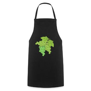 Grapes Grapes Grapes Vine Garden - Cooking Apron - black - Front - AI Model Male 185 dark (185cm)