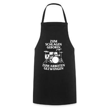 Drums Drums Drumstick Drummer Music Band Rock - Cooking Apron - black - Front - AI Model Male 185 dark (185cm)