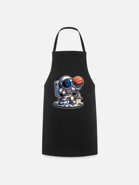 Basketball Astronaut - Kochschürze - Schwarz