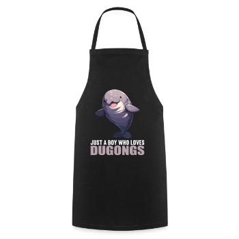 Seekuh Dugongs Dugong - Kochschürze - Schwarz - Vorne - AI Model Male 185 dark (185cm)