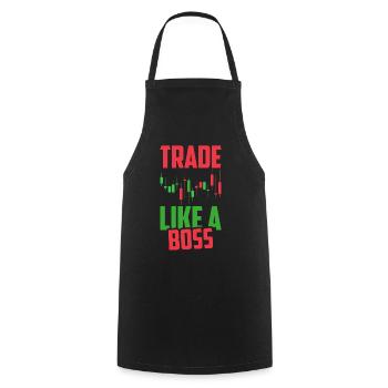 Day Trading Day Trader Bourse Bourse - Tablier de cuisine - noir - Devant - AI Model Male 185 dark (185cm)