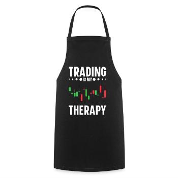 Day Trading Day Trader Bourse Bourse - Tablier de cuisine - noir - Devant - AI Model Male 185 dark (185cm)