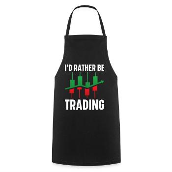 Day Trading Day Trader Bourse Bourse - Tablier de cuisine - noir - Devant - AI Model Male 185 dark (185cm)
